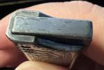Colibri Slim Vintage Silver Etched Lighter