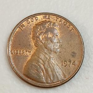1974 Penny Without Mint Mark
