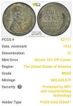 1943 Lincoln Wheat Cent Off-Center Error Coin