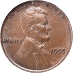 1955 Doubled Die Lincoln Cent NGC AU58 BN