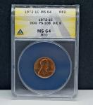 1972 Lincoln Penny Double Die Obverse MS64 RD