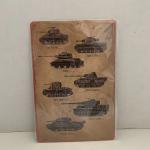 WW2 Tank Metal Sign - Military Decor