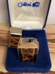 Colibri Vintage Tortoise Enamel Lighter with Box