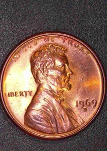 1969 Double Die Lincoln Memorial Penny