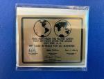 Apollo 11 Mini Moon Plaque - Armstrong & Aldrin