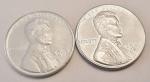 1943 Lincoln Steel Wheat Penny Set (2 Coins)