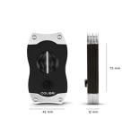 Colibri V-Cut Cigar Cutter in Brushed Chrome