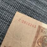 WW2 German 5 Mark Banknote 1942 Collectible