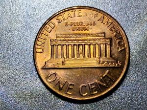 1974 No Mint Mark Lincoln Penny Coin