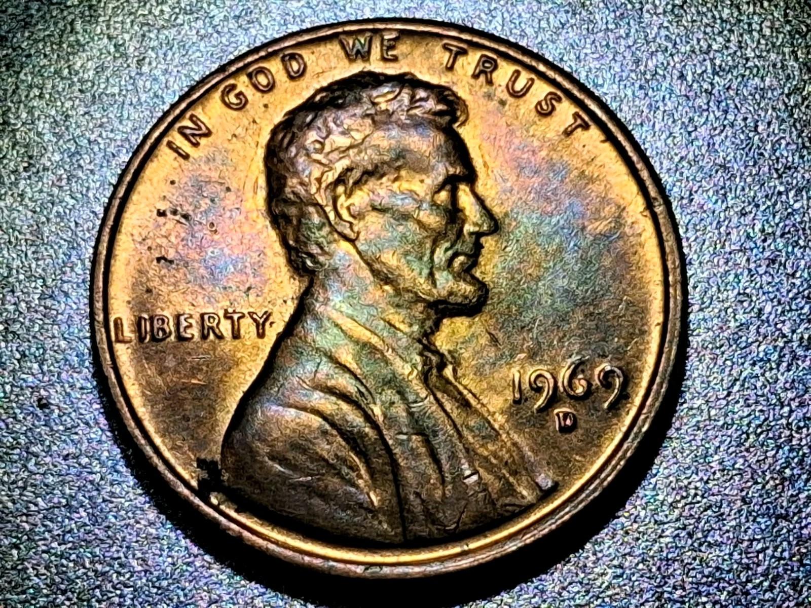 1969 D Lincoln Memorial Penny Doubled Die Error