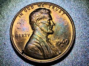 1969 D Lincoln Memorial Penny Doubled Die Error