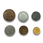 WW2 World Currency Coins Set in Velvet Bag