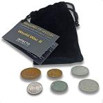 WW2 World Currency Coins Set in Velvet Bag