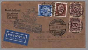 Germany Graf Zeppelin Flight Cover 1933
