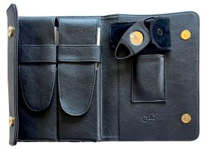 Colibri Large Black Vinyl Cigar Travel Case