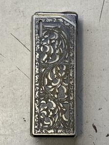 Vintage Colibri Silver Tone Butane Lighter