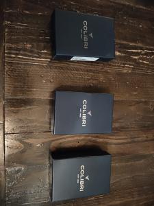 Colibri Triple Flame Lighter and Cigar Cutters Set