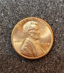 1974 No Mint Mark Penny - Extra Fine Luster