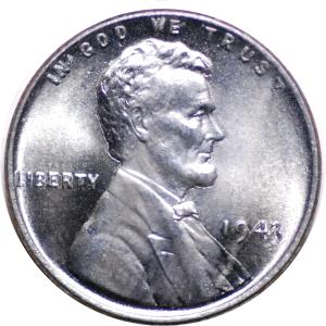 1943-P Steel Lincoln Cent - Bank Roll Find