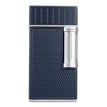 Julius Double Flame Butane Cigar Lighter - Navy Chrome