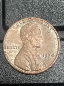 1974 Lincoln Memorial Cent with Planchet Errors