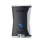 Colibri Slim Windproof Refillable Lighter - Black & Chrome