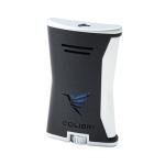 Colibri Slim Windproof Refillable Lighter - Black & Chrome