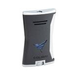 Colibri Slim Windproof Refillable Lighter - Black & Chrome