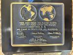 1970 Allstate Life Apollo 11 Award Plaque