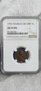 1955 Doubled Die Lincoln Cent - Key Date