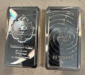 Scottsdale Mint 10 Ounce Silver Bar