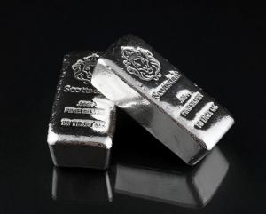 2 x 10 oz Scottsdale Mint Silver Bars "Chunky