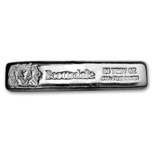 20 oz Silver Scottsdale Cast Bar Collectible