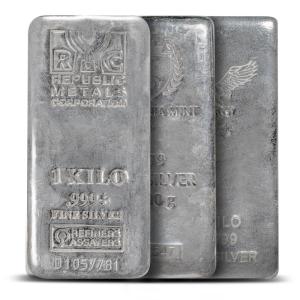 1 Kilo Silver Bar - Random Brand Selection