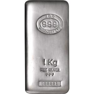 1 Kilo JBR Silver Bullion Bar