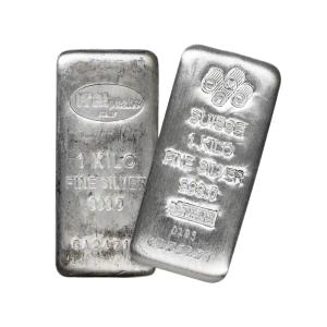 1 Kilo Silver Bar - Unique Design - .999 Fine