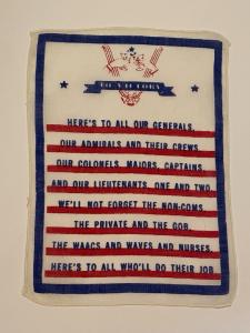 World War II "V For Victory" Patriotic Handkerchief