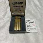 Vintage COLIBRI Pocket Lighter with Box - Gold Tone
