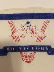 World War II "V For Victory" Patriotic Handkerchief