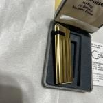 Vintage COLIBRI Pocket Lighter with Box - Gold Tone