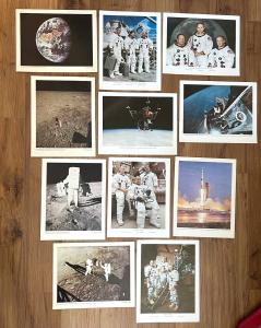Set of 11 Vintage Apollo 11 Moon Landing Prints