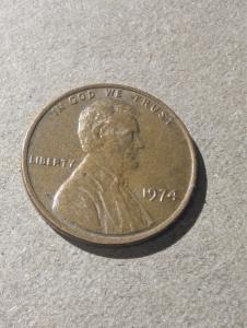 1974 Penny Without Mint Mark