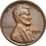 1955 Lincoln Cent Penny Double Die Obverse