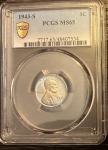 1943-S Steel Lincoln Penny PCGS MS65 Toned