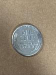 1943 Lincoln Steel Wheat Penny No Mint Mark