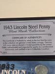 1943 Lincoln Steel Penny Mint Mark Set