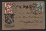1912 Germany Zeppelin Postcard from Frankfurt
