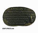 Apollo 11 50th Anniversary NASA Flown Metal Pin