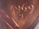 1969 Double Die Obverse Lincoln Memorial Coin