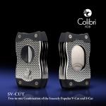 Colibri 2-in-1 Cigar Cutter - Black Chrome